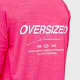 Logo Active Long Sleeve - Hot Pink/White