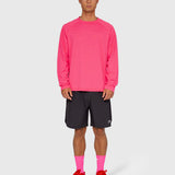 Logo Active Long Sleeve - Hot Pink/White