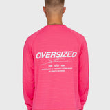 Logo Active Long Sleeve - Hot Pink/White