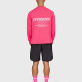Logo Active Long Sleeve - Hot Pink/White