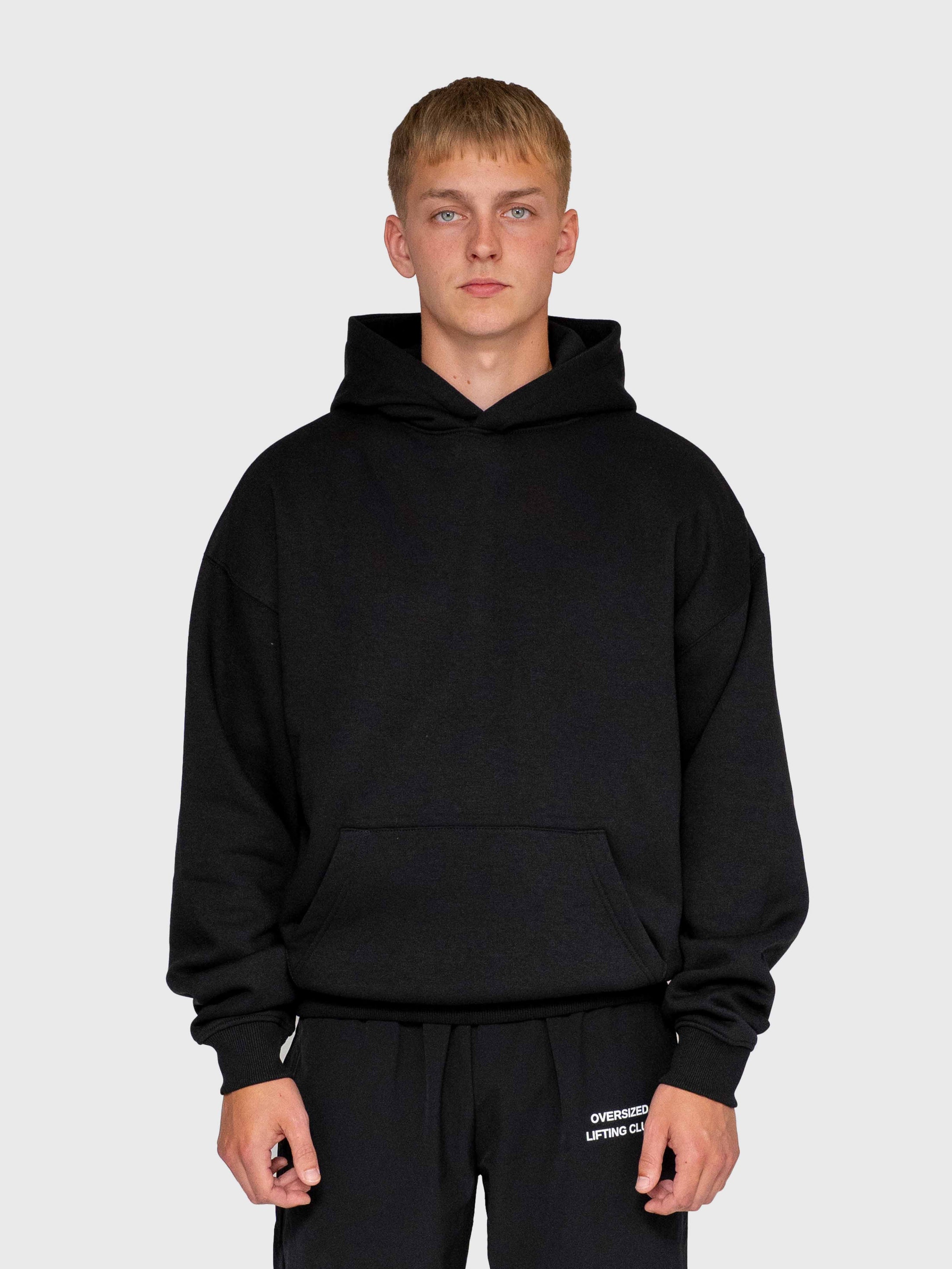 Long Run Hoodie - Black/White