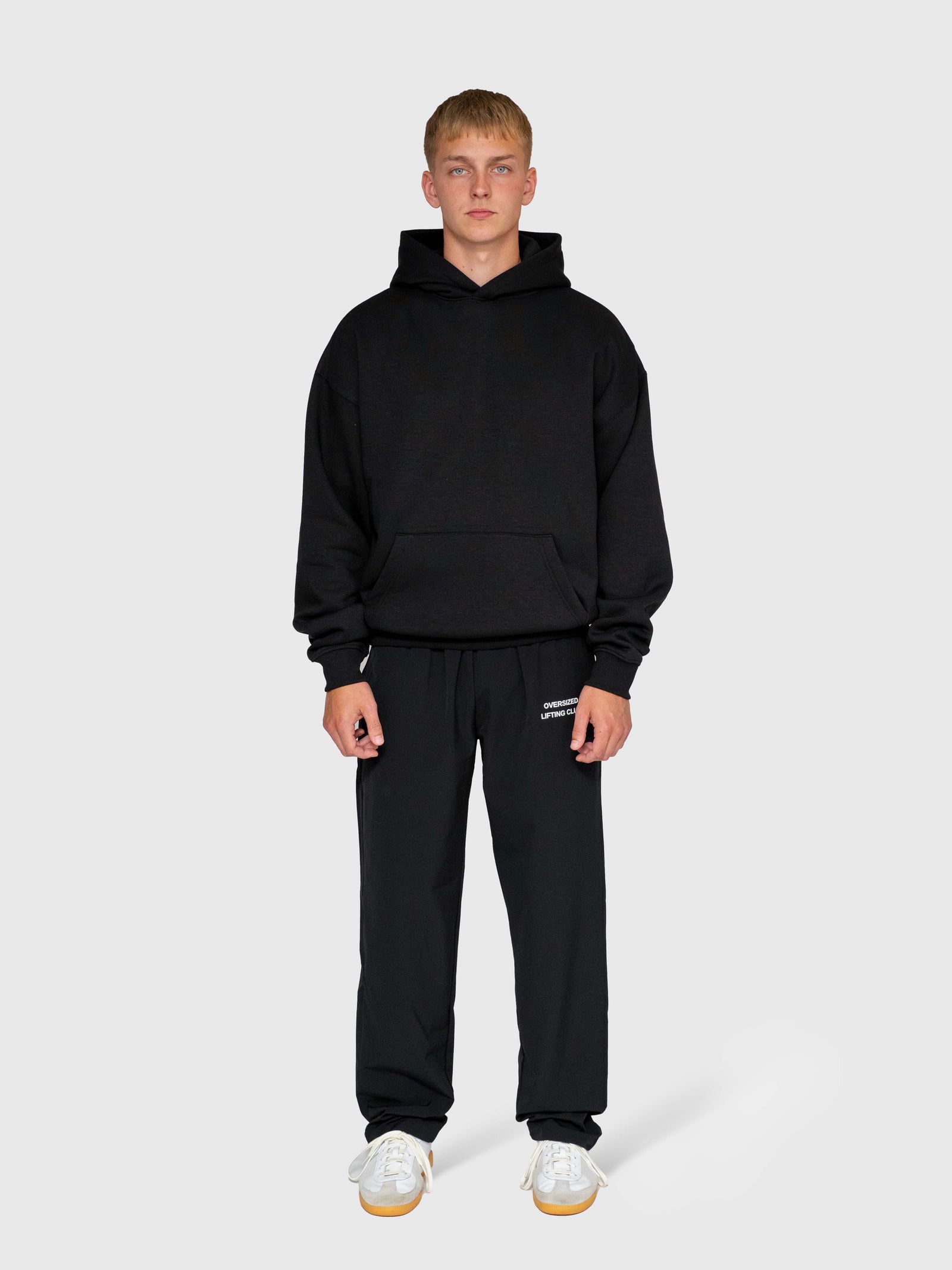 Long Run Hoodie - Black/White