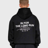 Long Run Hoodie - Black/White