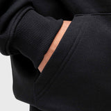 Long Run Hoodie - Black/White