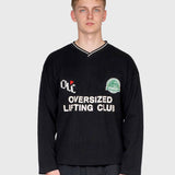 Waffle Football Long Sleeve – Black