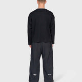Waffle Football Long Sleeve – Black