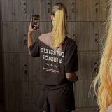 Confidence V2 Box Tee - Brown/White