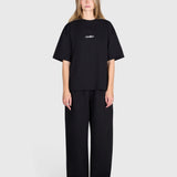 Tartan Baggy Sweatpants - Black/Blue