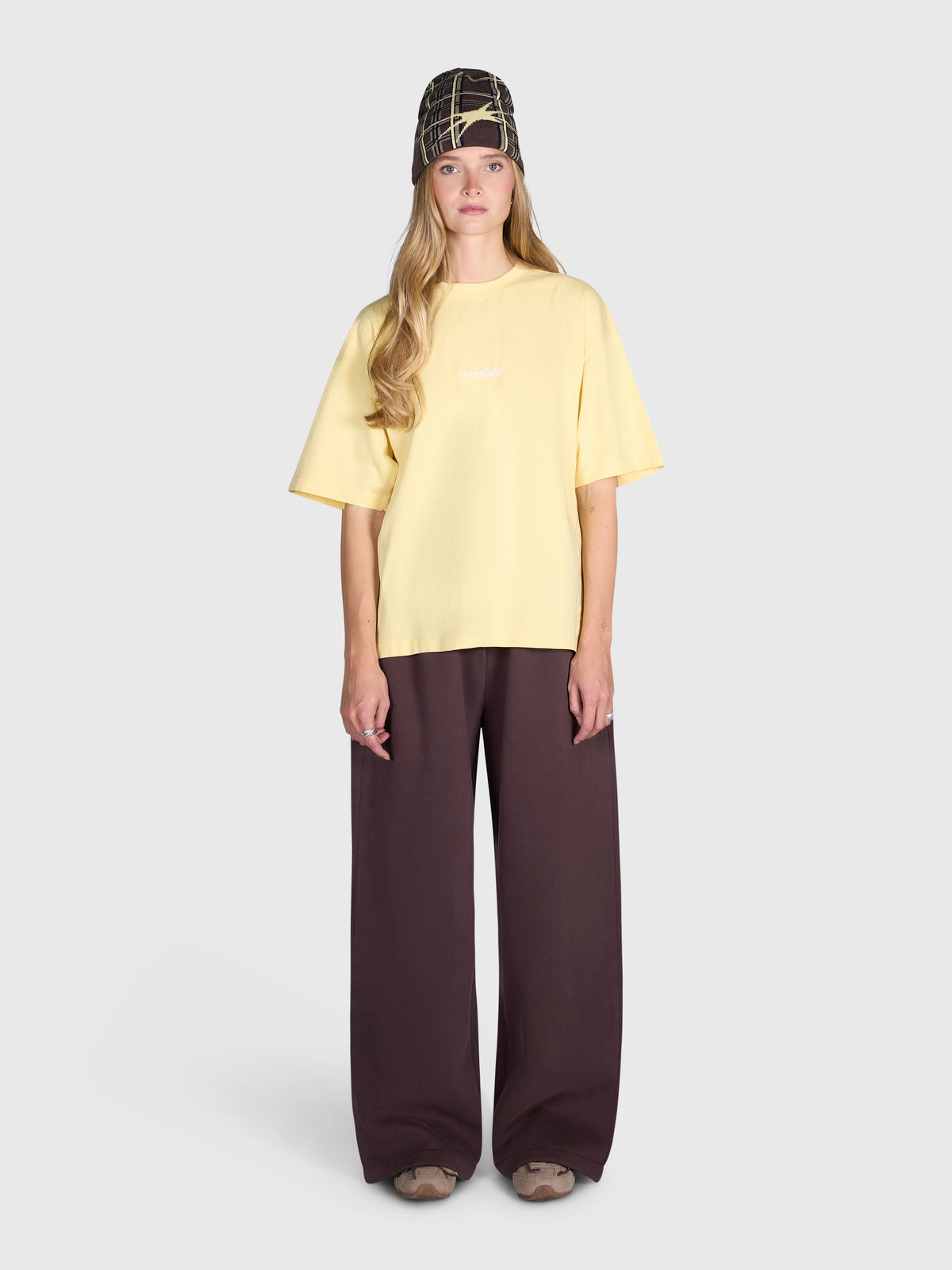 Tartan Arch Box Tee - Yellow/White