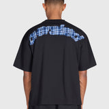 Tartan Arch Box Tee - Black/Blue