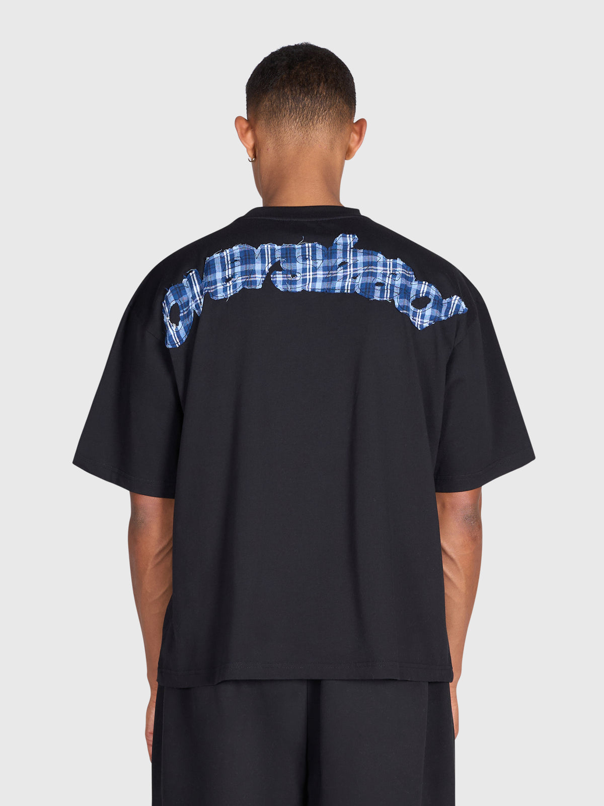 Tartan Arch Box Tee - Black/Blue