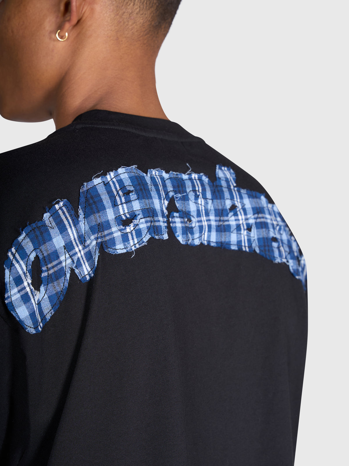 Tartan Arch Box Tee - Black/Blue