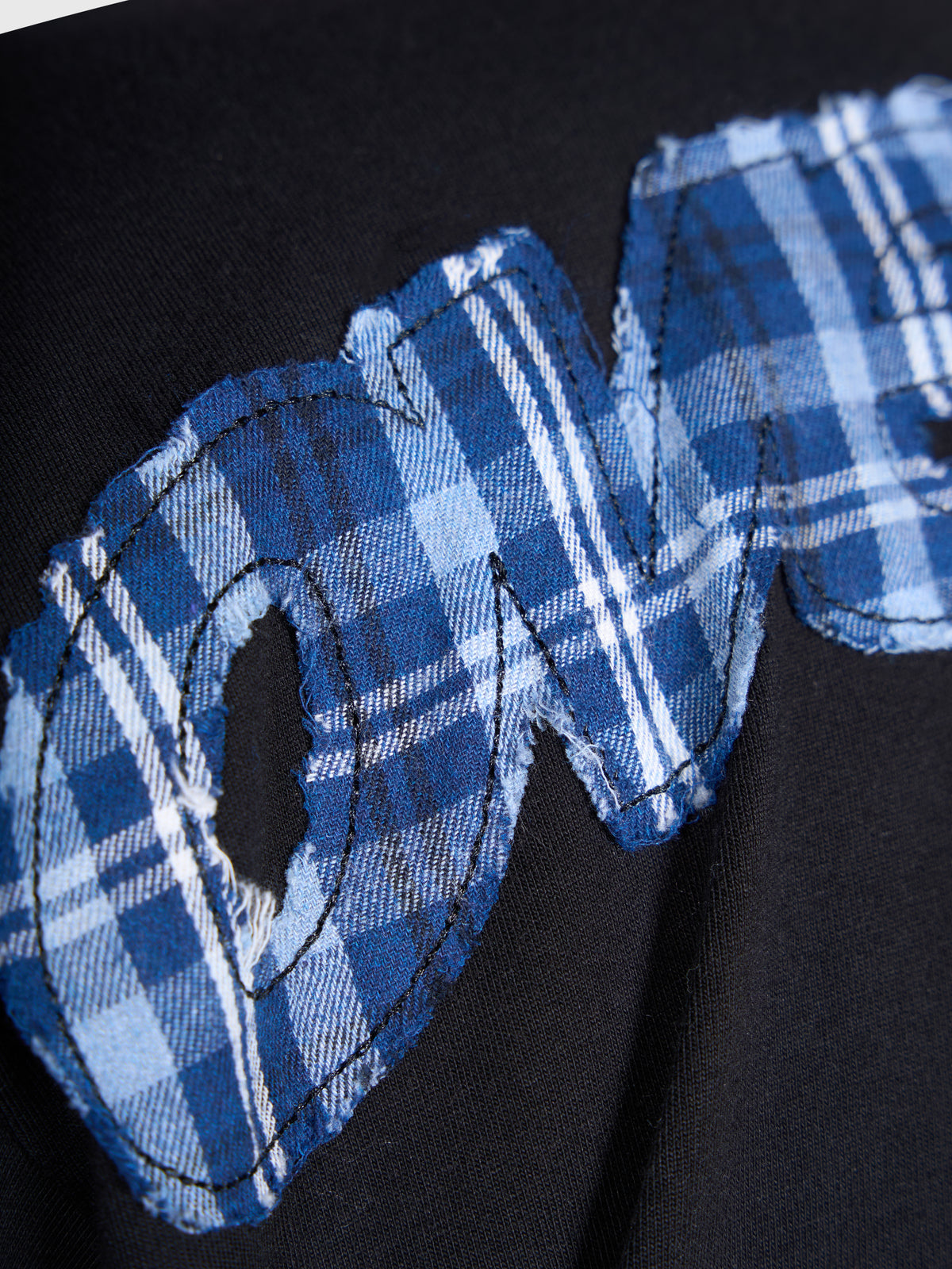 Tartan Arch Box Tee - Black/Blue