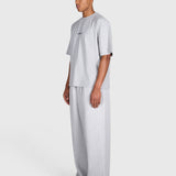 Tartan Arch Box Tee - Cloudy Grey/Blue