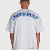 Tartan Arch Box Tee - Cloudy Grey/Blue