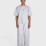 Tartan Baggy Sweatpants - Cloudy Grey/Blue