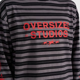 Robbery Printed Long Sleeve - Black/Red