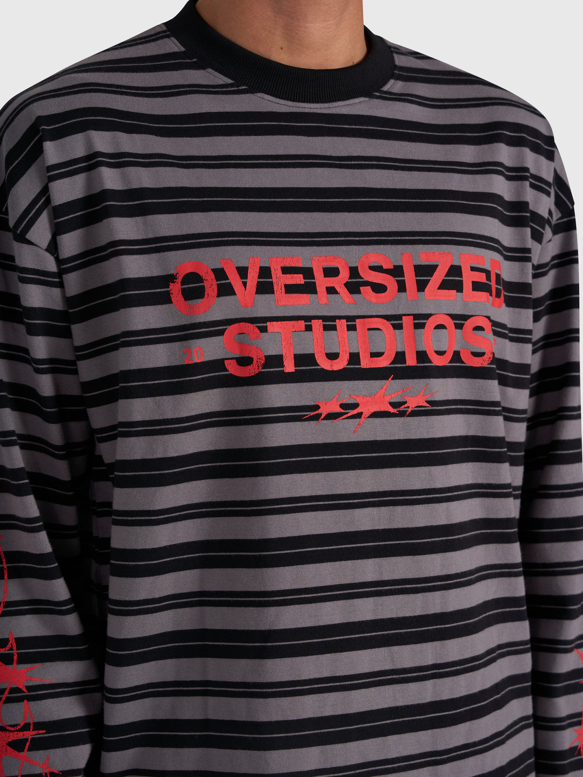 Robbery Printed Long Sleeve - Black/Red