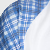 Tartan Raglan Long Sleeve - White/Blue