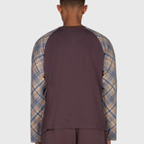 Tartan Raglan Long Sleeve - Brown/Brown