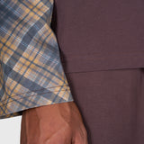 Tartan Raglan Long Sleeve - Brown/Brown