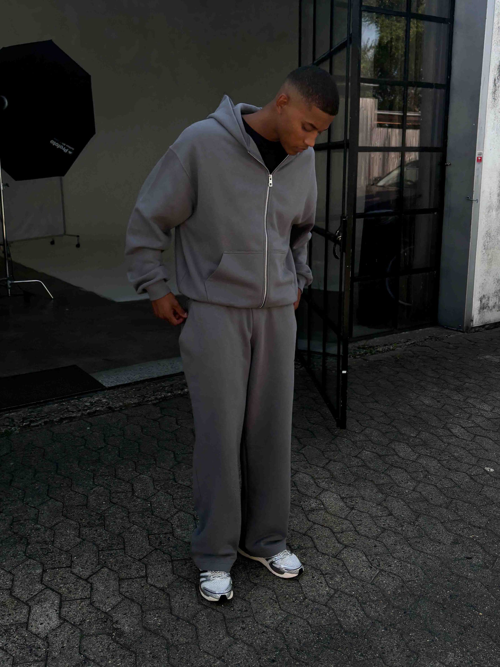 Confidence V2 Zip Hoodie - Steel/Black