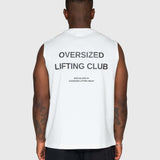 Heavyweight Cut Off Tee - White/Black