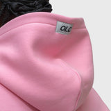 Cloud Raglan Hoodie - Pink